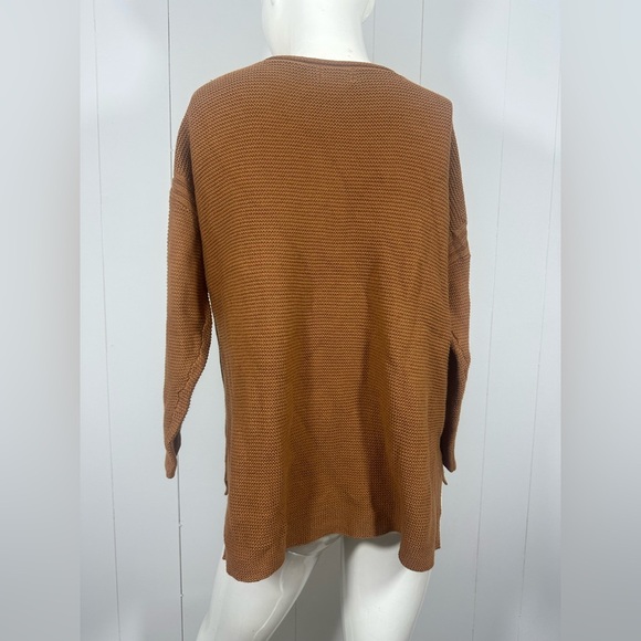 NWOT Old Navy Beige 3/4 Sleeve Sweater Womens Round Neck Tight Knit Size Medium - Picture 4 of 7